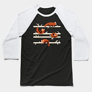 Cheeky Red Pandas Baseball T-Shirt